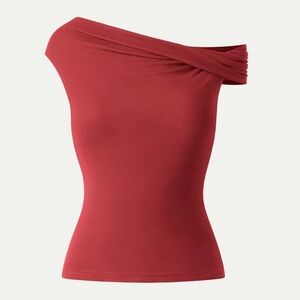 OGL Off-Shoulder Burgundy Blouse